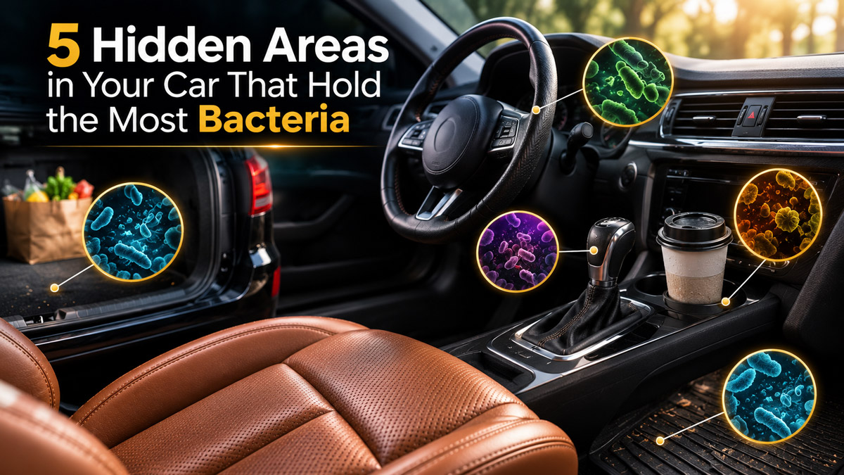 5 Hidden Areas in Your Car That Hold the Most Bacteria