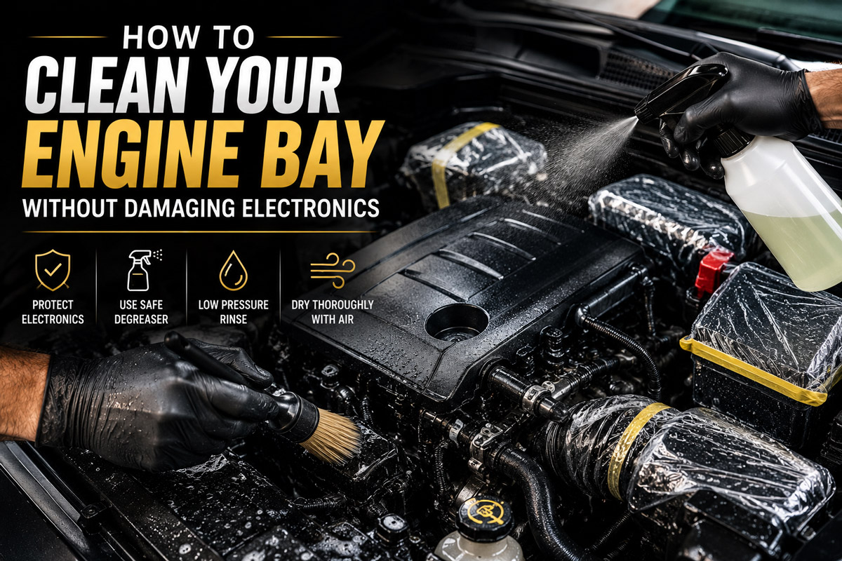 How to Clean Your Engine Bay Without Damaging Electronics