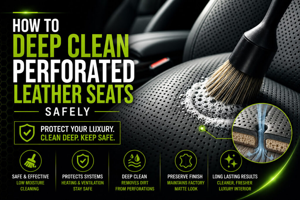 How to Deep Clean Perforated Leather Seats Safely