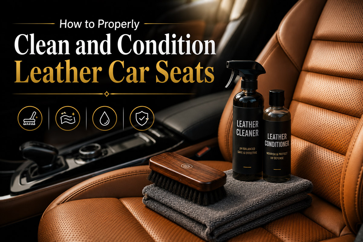 How to Properly Clean and Condition Leather Car Seats