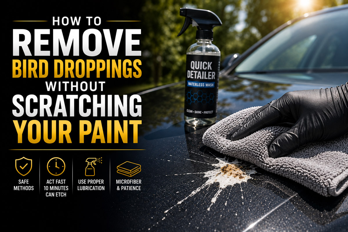 How to Remove Bird Droppings Without Scratching Your Paint