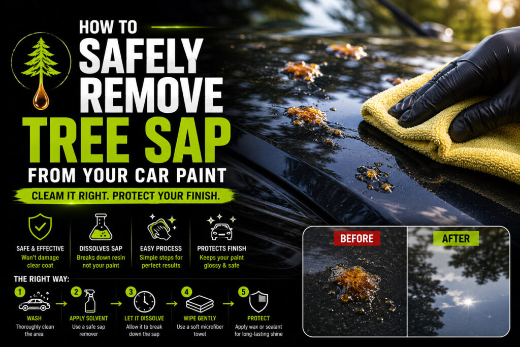 How to Safely Remove Tree Sap from Your Car Paint