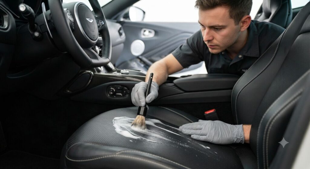 How to clean and condition perforated leather car seats