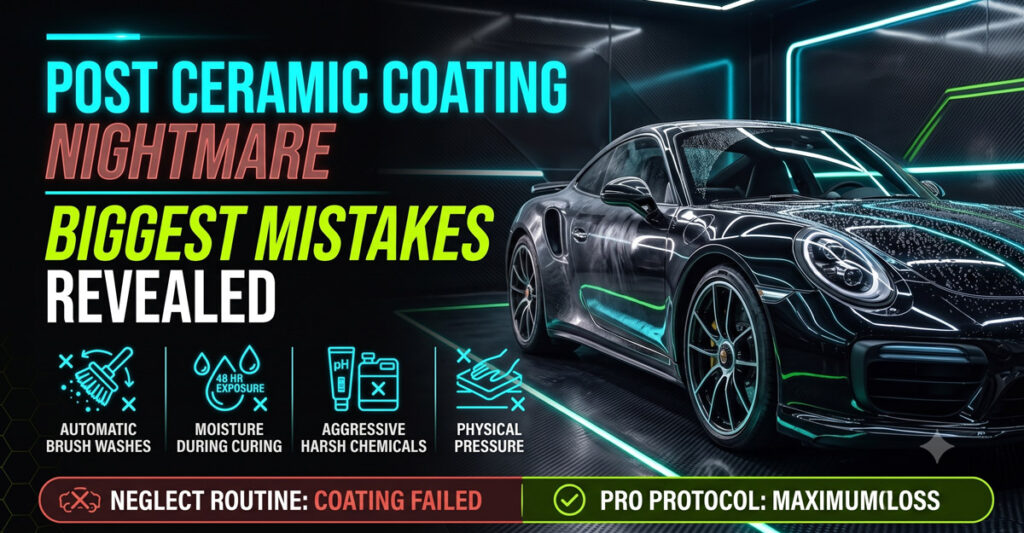 The Biggest Mistakes People Make After Ceramic Coating Their Car