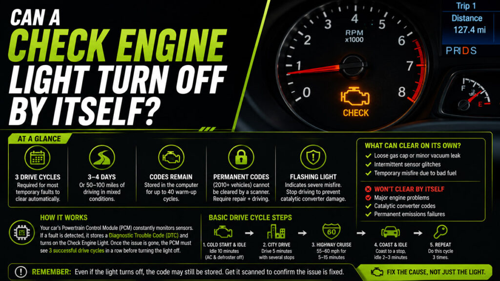 Can a Check Engine Light Turn Off by Itself