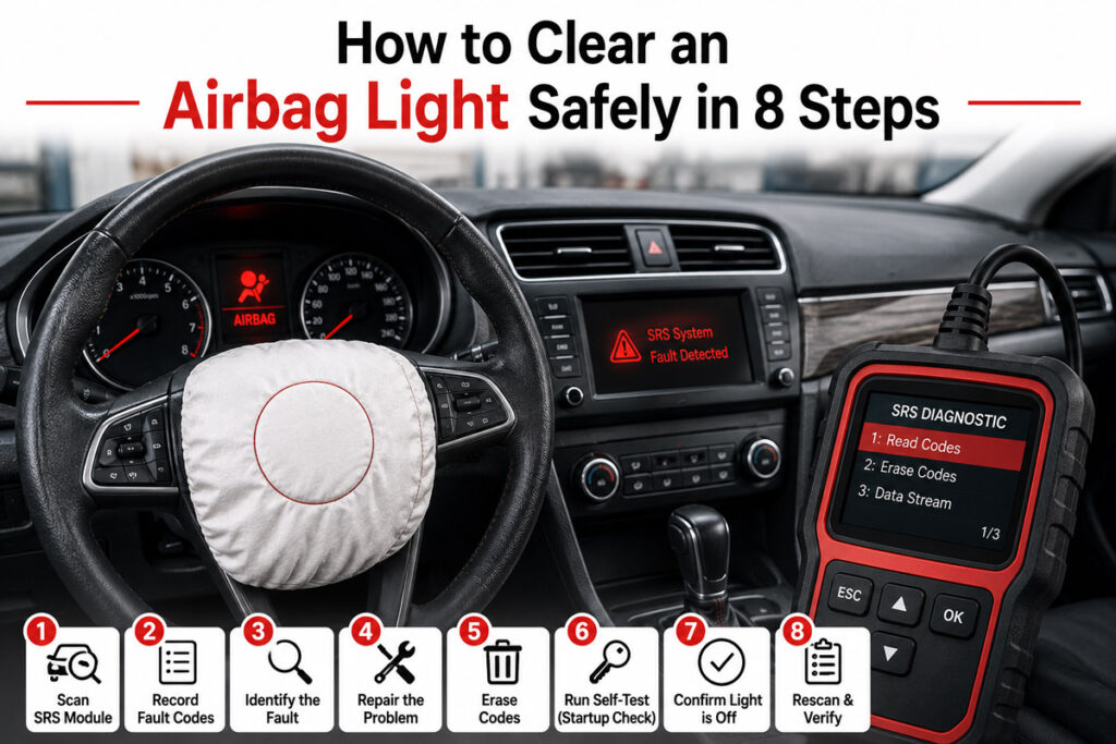 How to Clear an Airbag Light Safely in 8 Steps