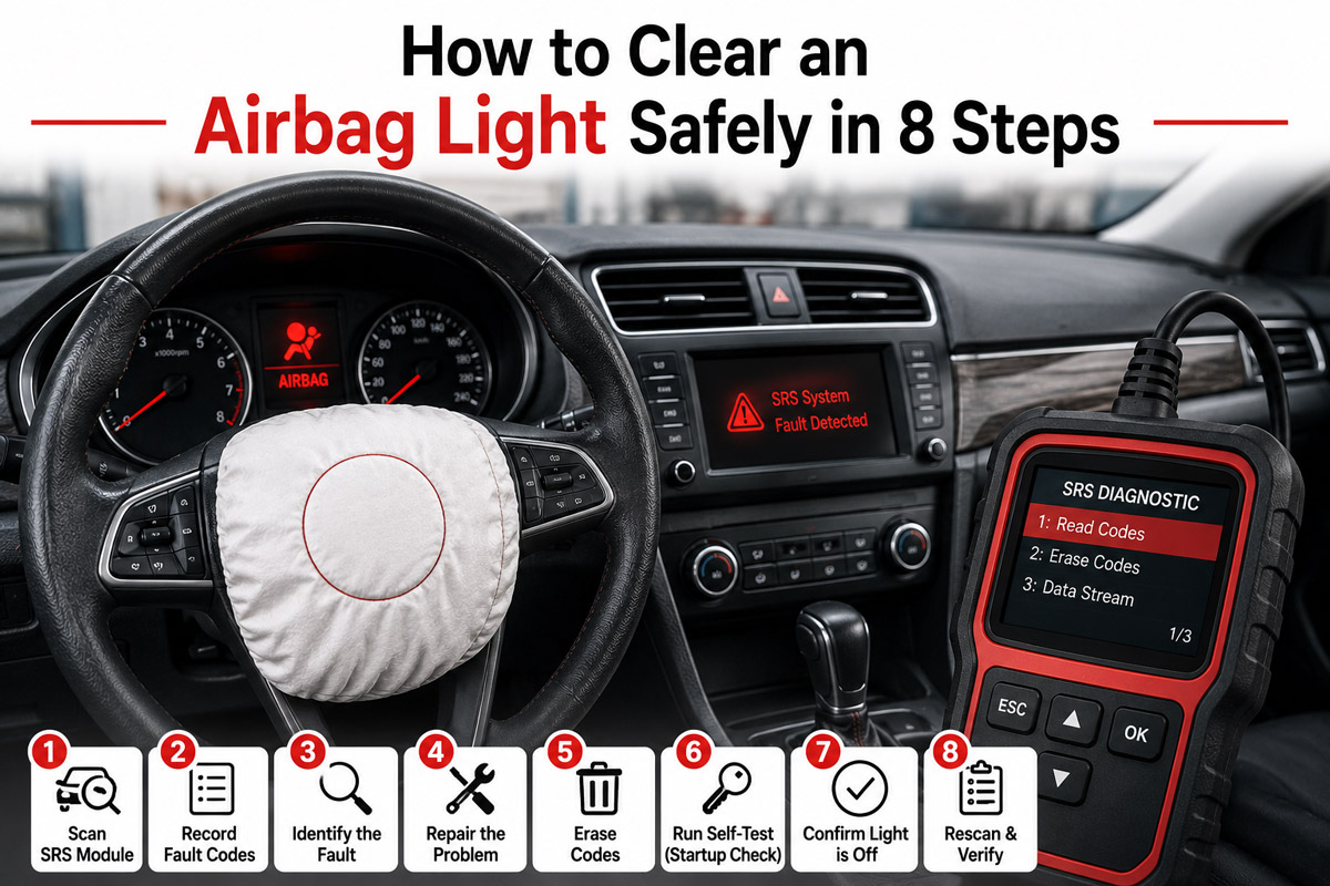 How to Clear an Airbag Light Safely in 8 Steps