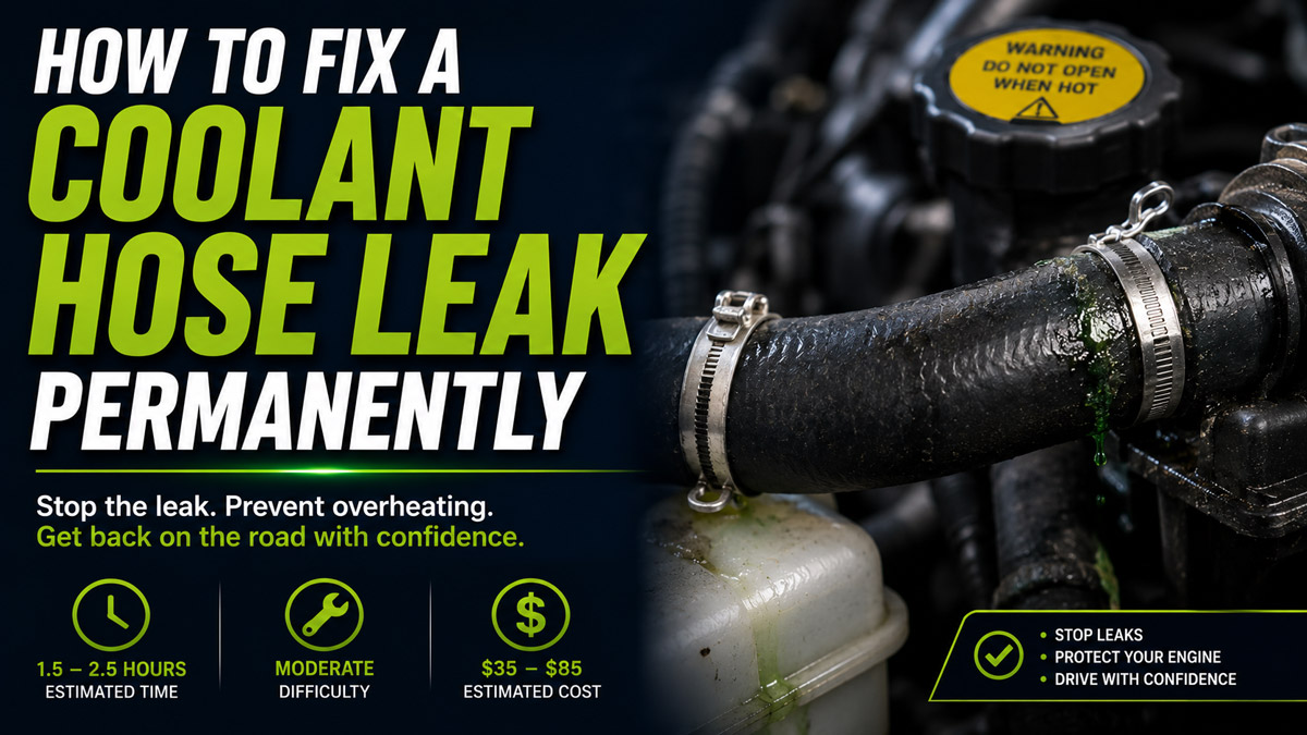 How to Fix a Coolant Hose Leak Permanently