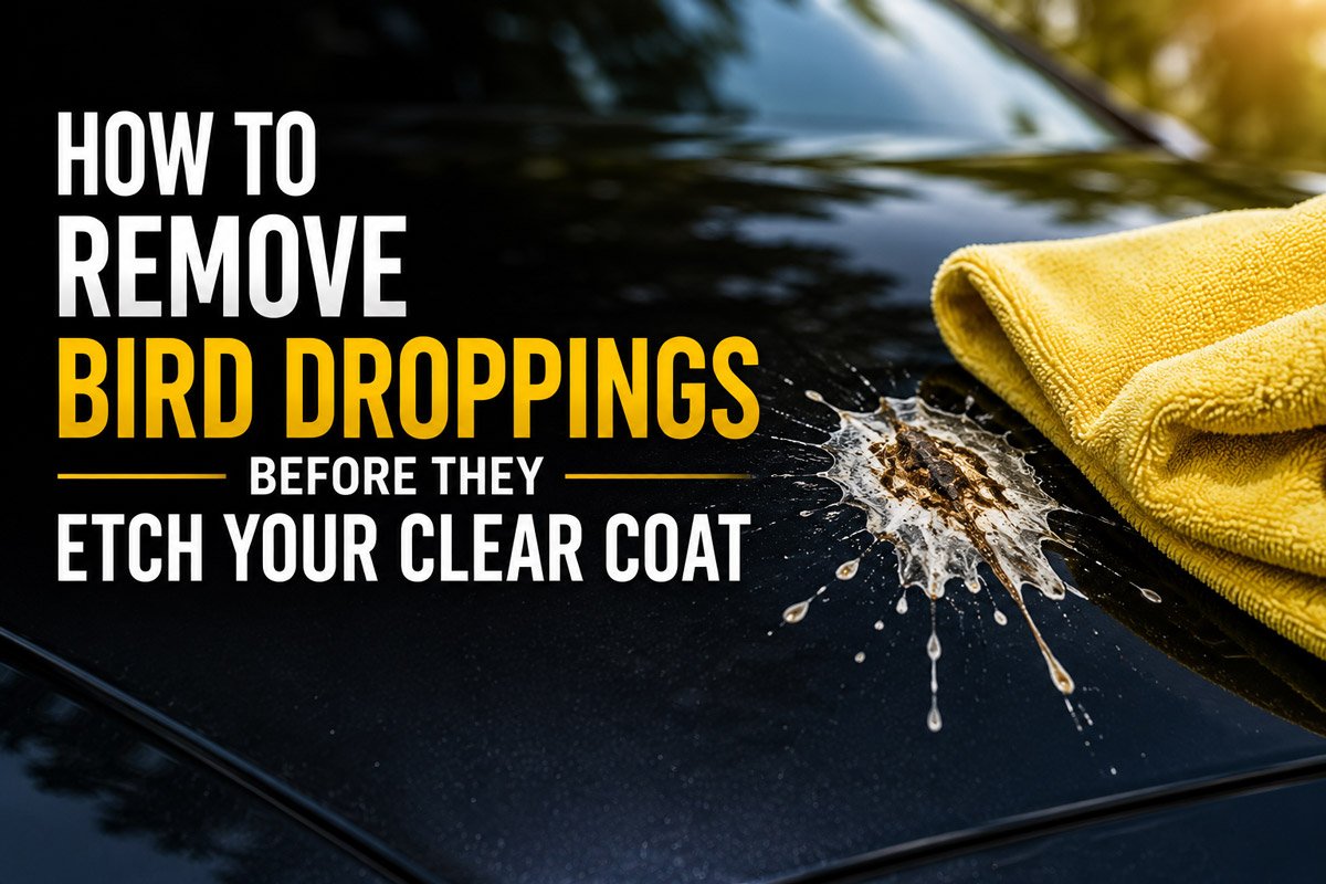 How to Remove Bird Droppings Before They Etch Your Clear Coat