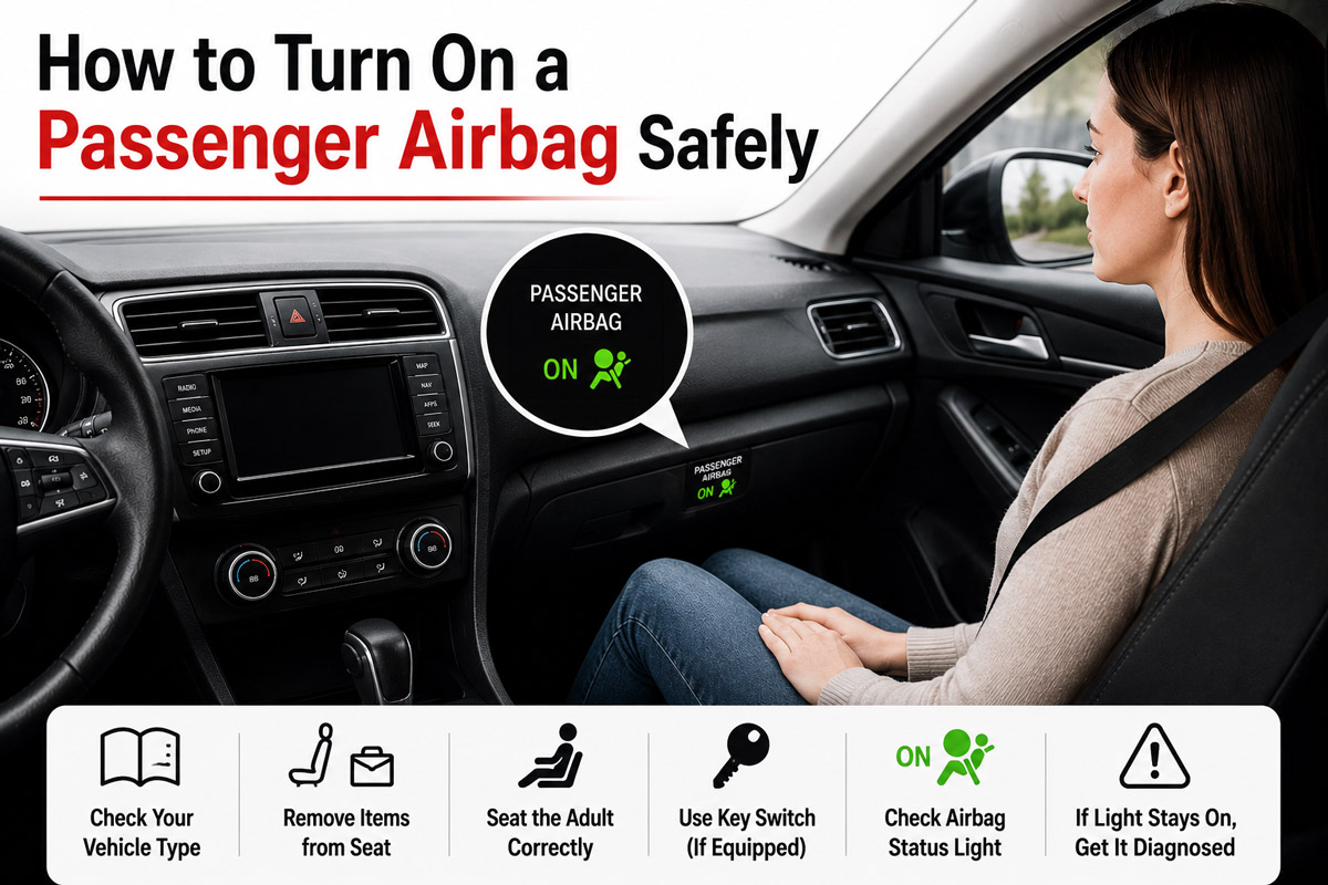 How to Turn On a Passenger Airbag Safely