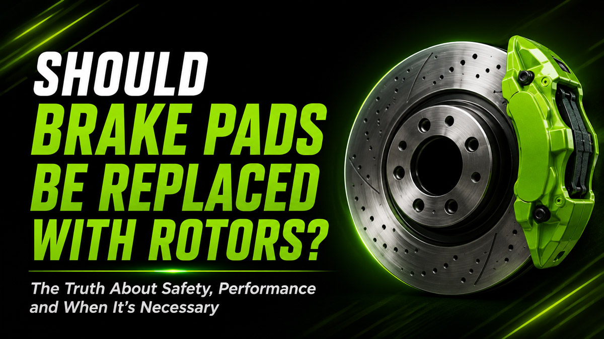 Should Brake Pads Be Replaced With Rotors