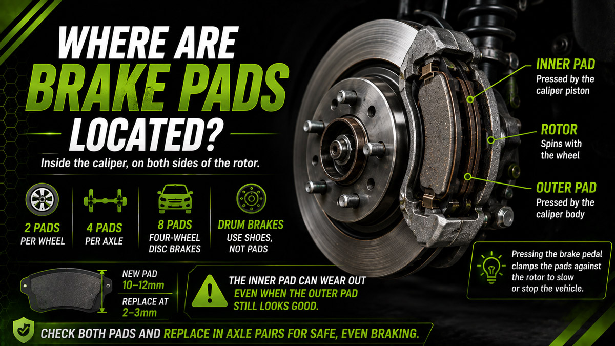 Where Are Brake Pads Located