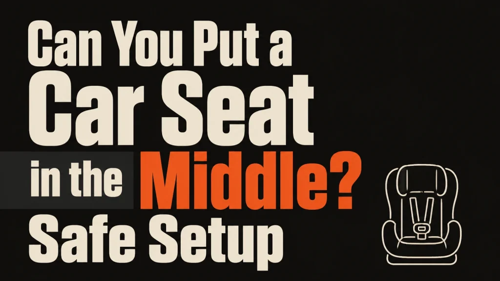 can you put a car seat in the middle