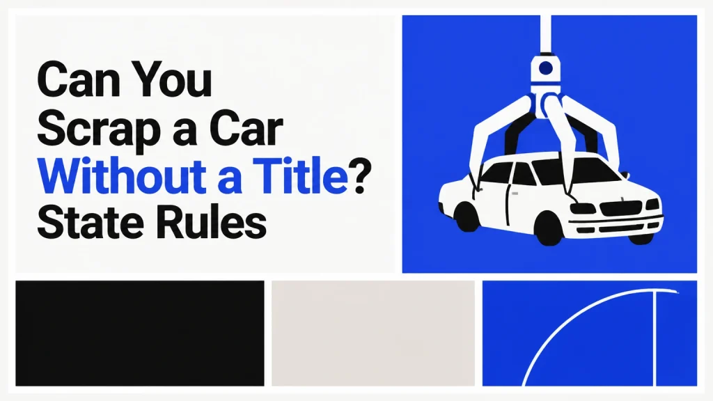 can you scrap a car without a title