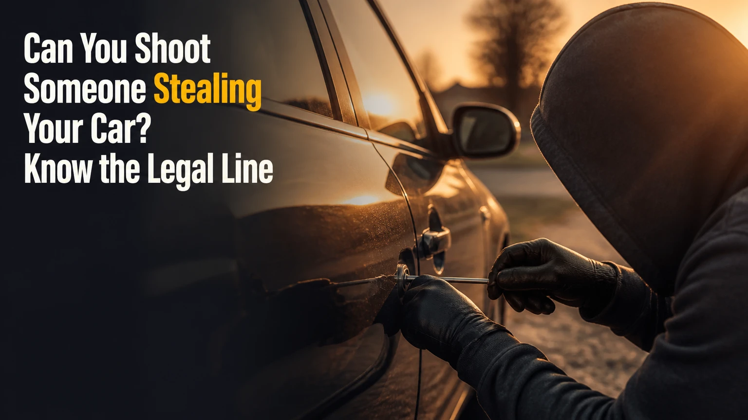 can you shoot someone stealing your car