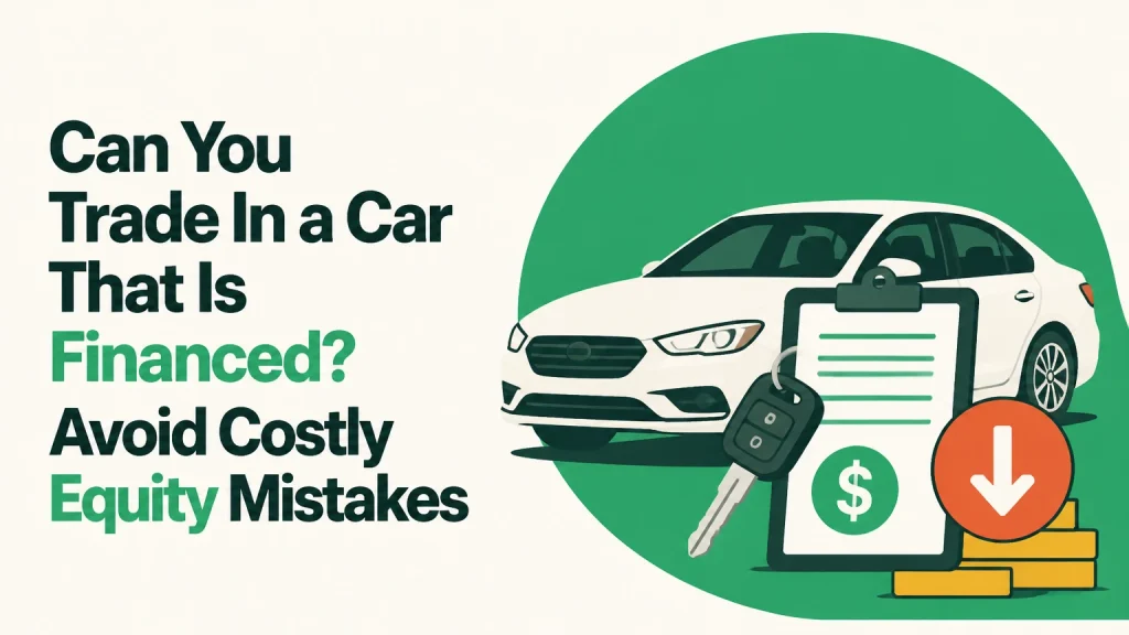 can you trade in a car that is financed