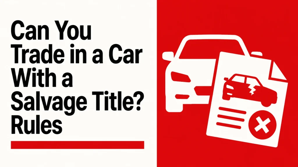 can you trade in a car with a salvage title