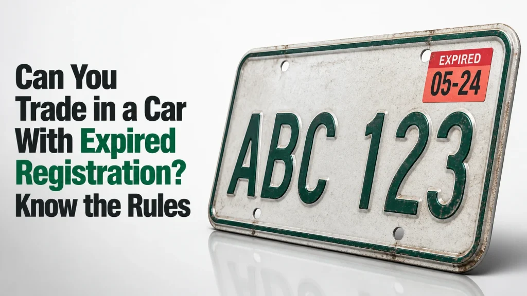 can you trade in a car with expired registration