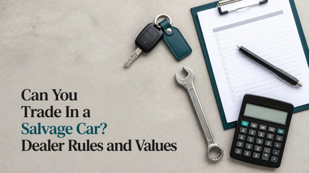 can you trade in a salvage car