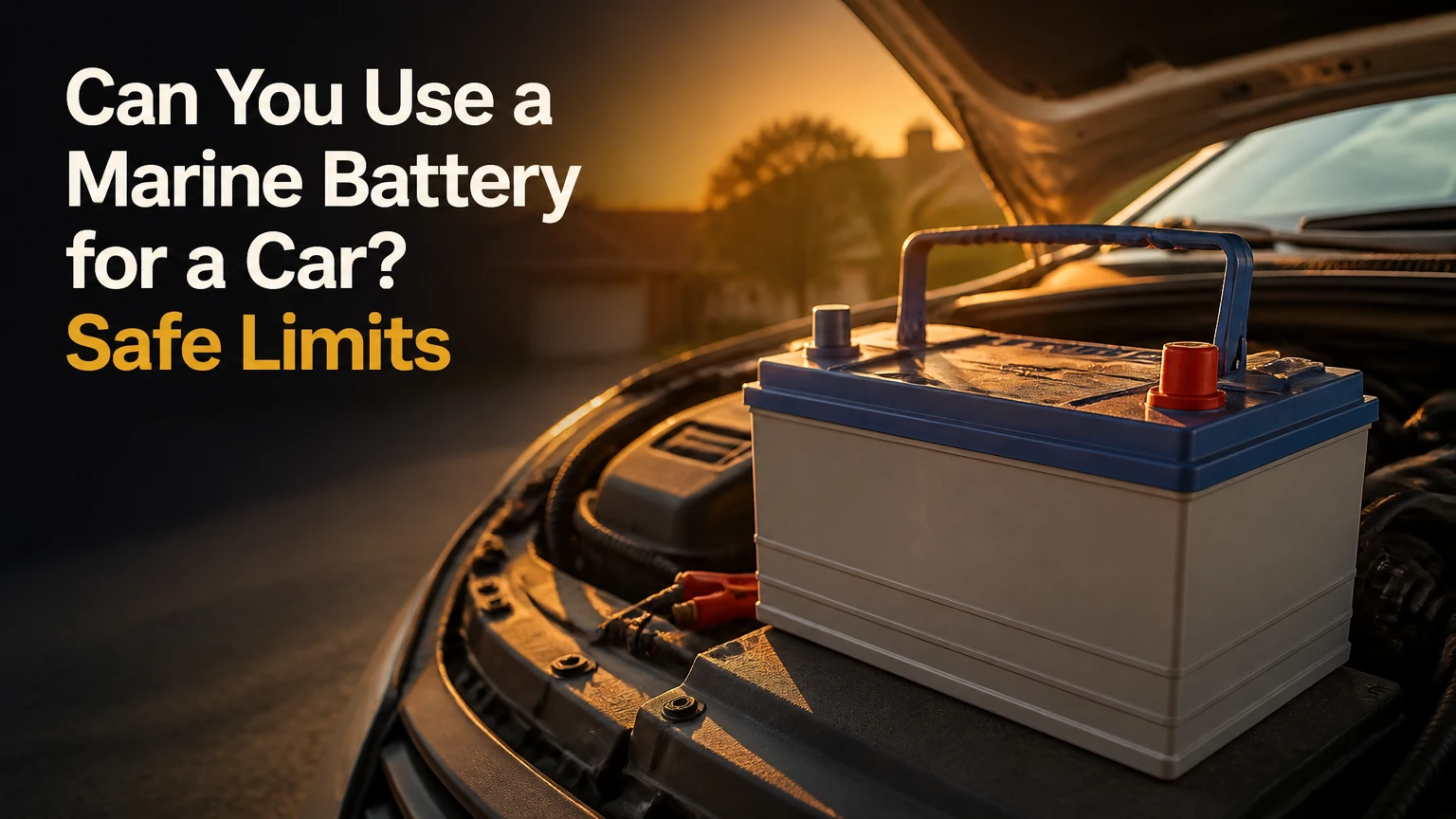 can you use a marine battery for a car