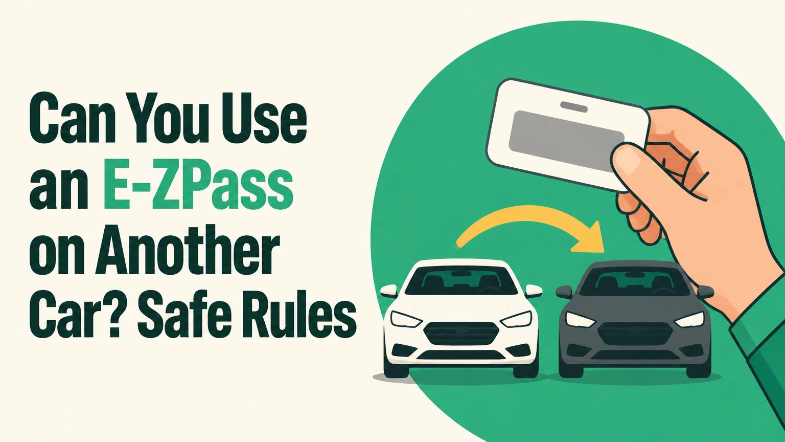 can you use a ez pass on another car