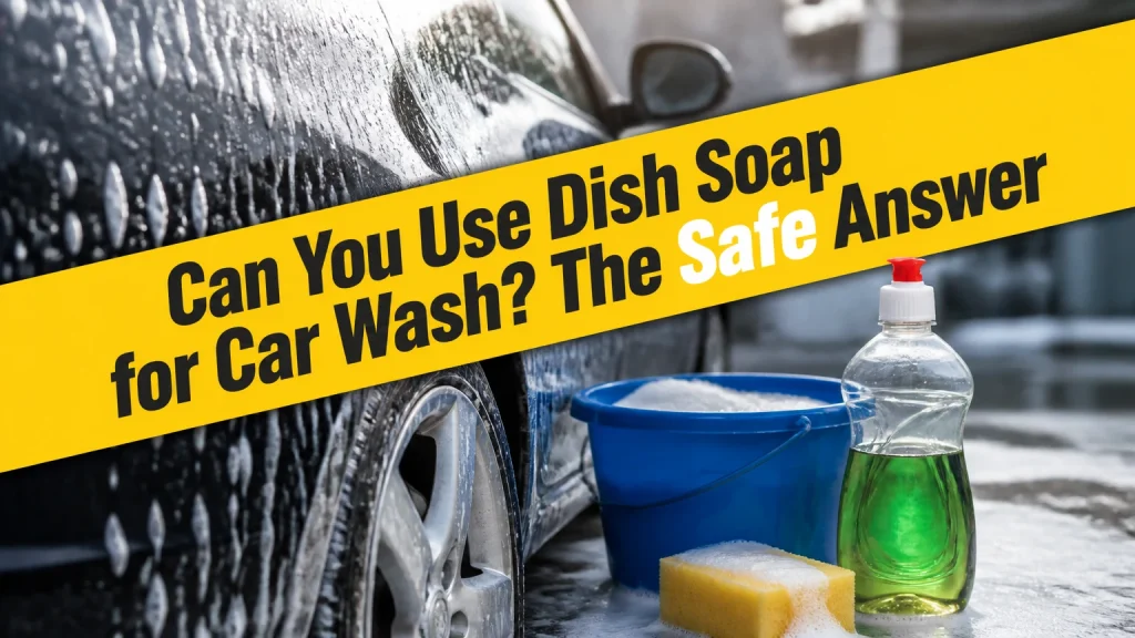 can you use dish soap for car wash