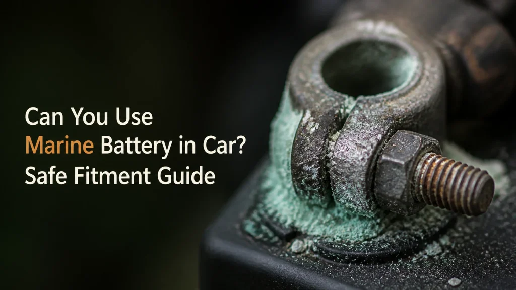 can you use marine battery in car