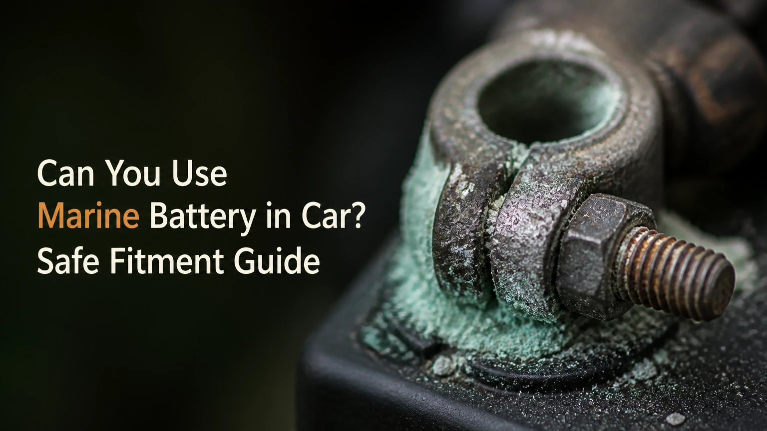 can you use marine battery in car