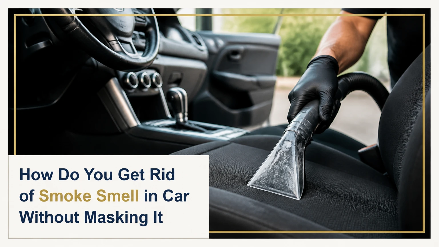 how do you get rid of smoke smell in car