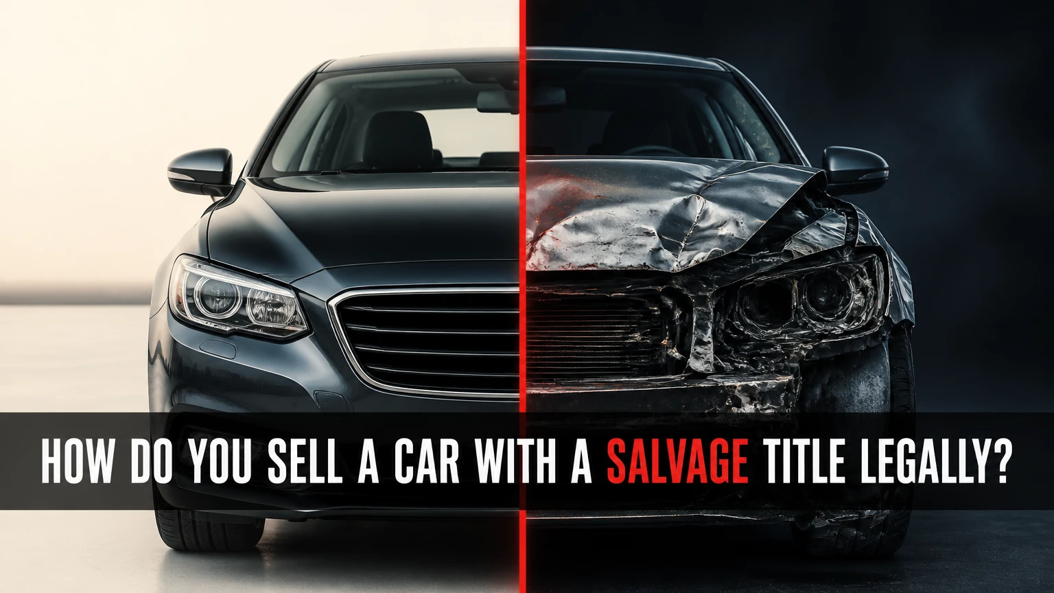 how do you sell a car with a salvage title
