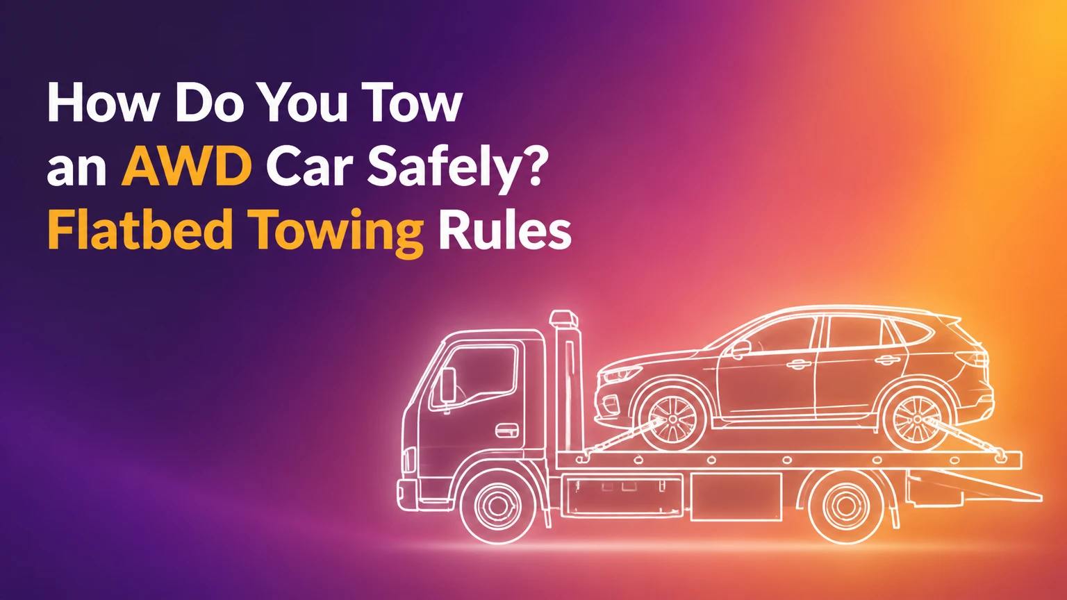 how do you tow an awd car