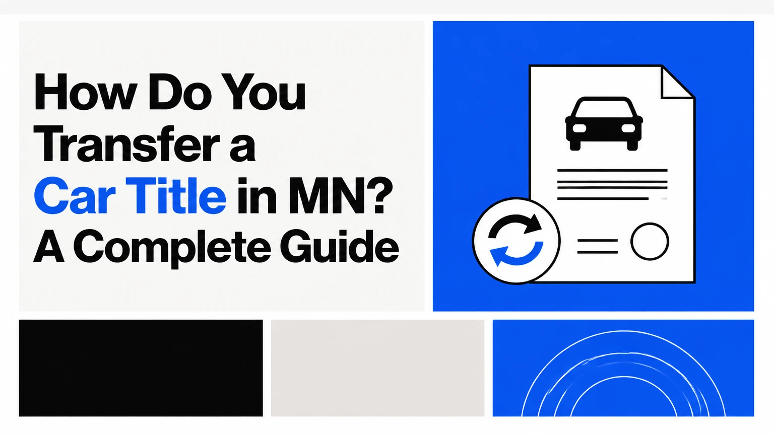 how do you transfer a car title in mn