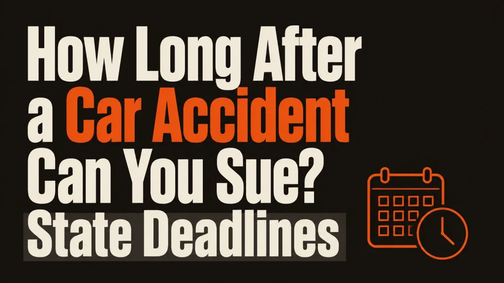 how long after a car accident can you sue