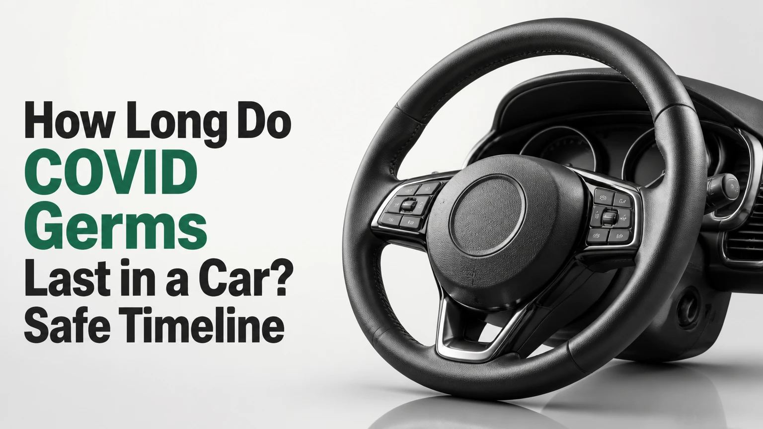 how long do covid germs last in a car