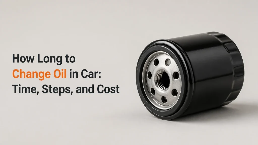 how long to change oil in car