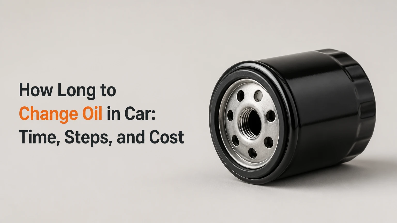 how long to change oil in car