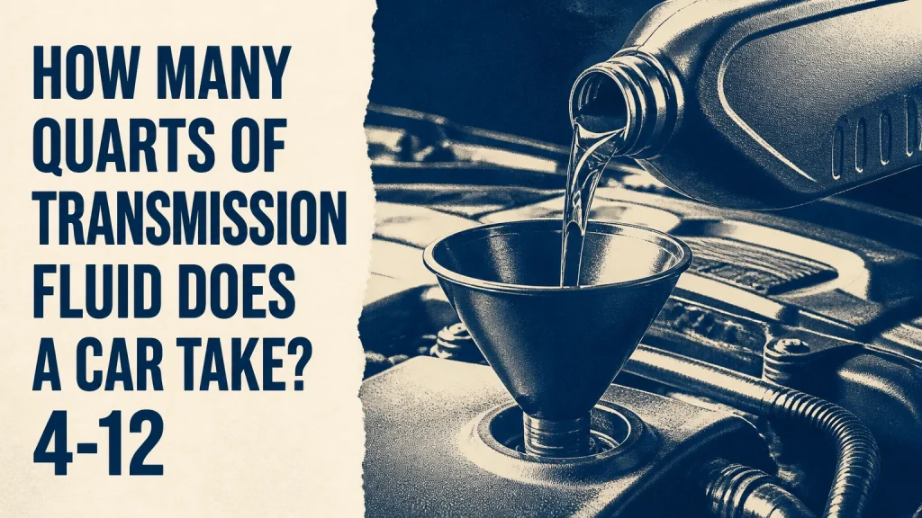 how many quarts of transmission fluid does a car take