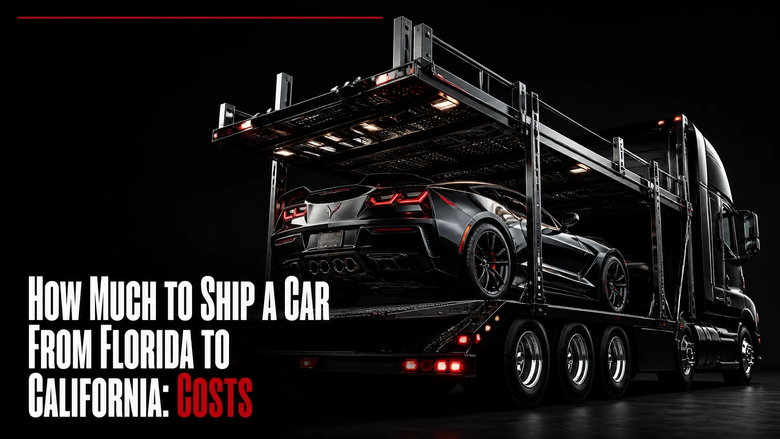 how much to ship a car from florida to california