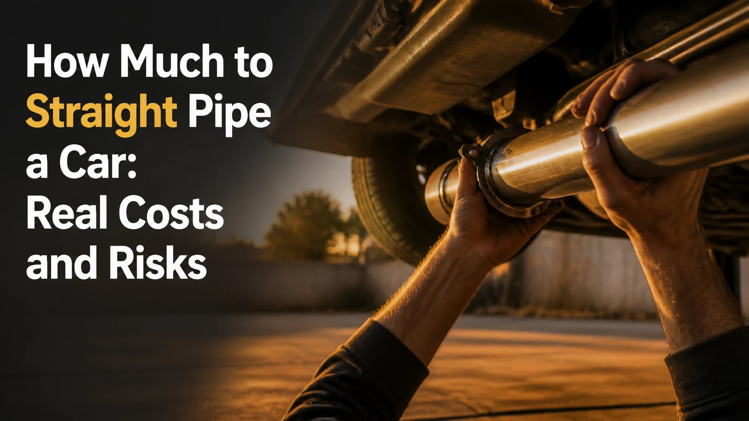 how much to straight pipe a car