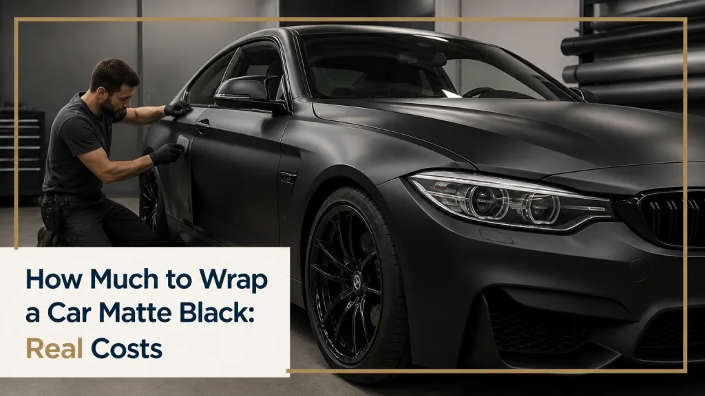 how much to wrap a car matte black