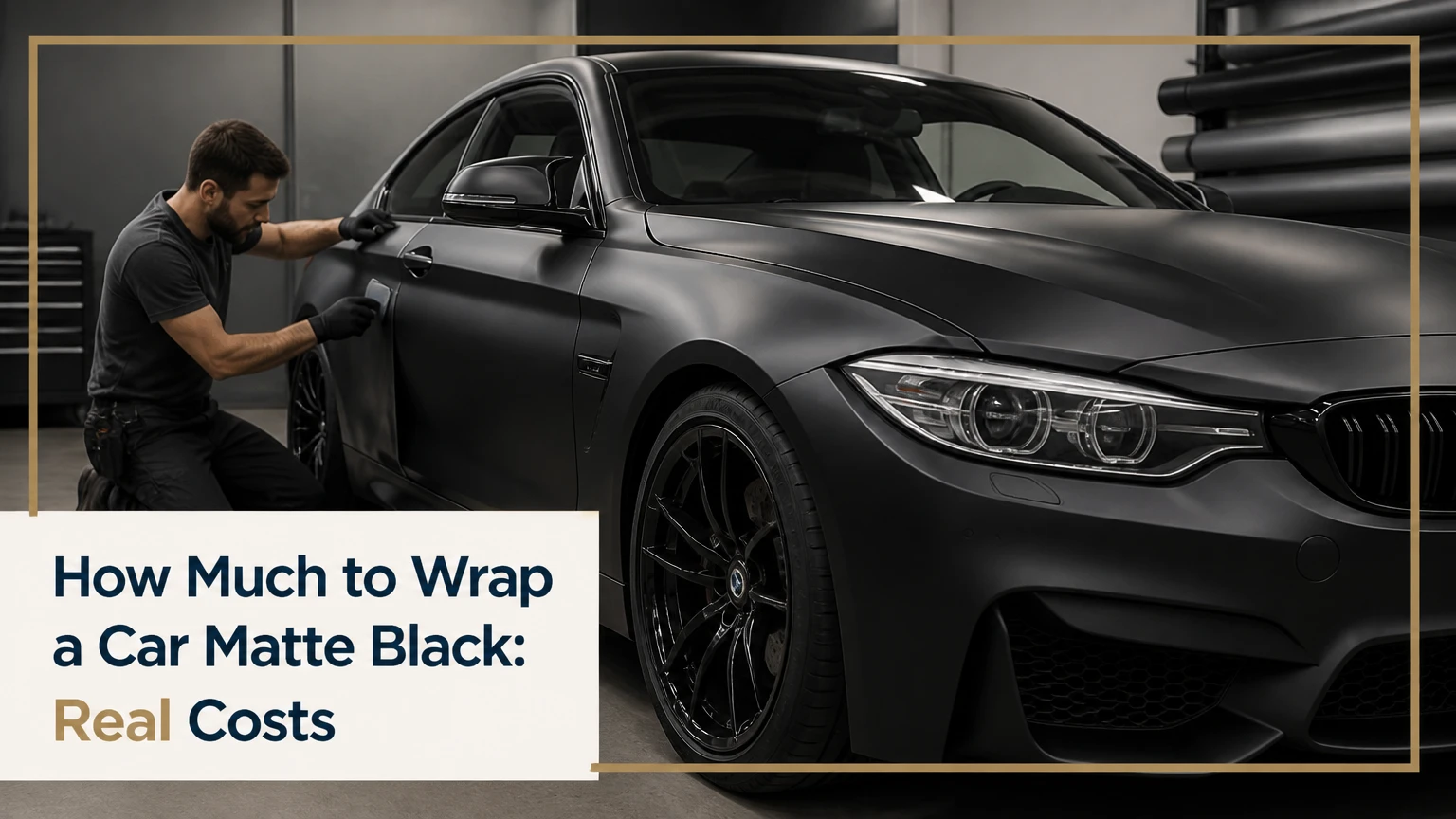 how much to wrap a car matte black