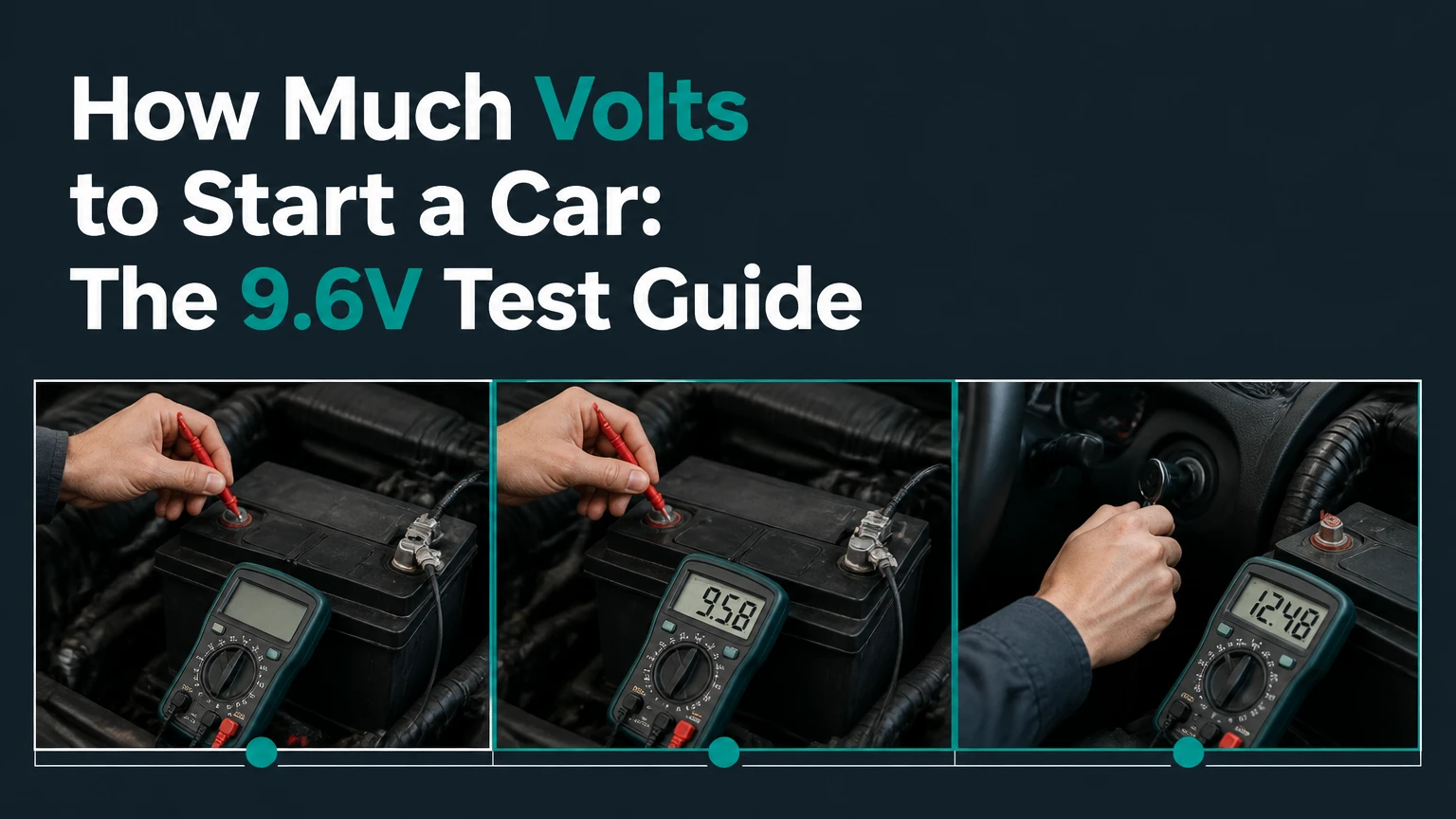 how much volts to start a car