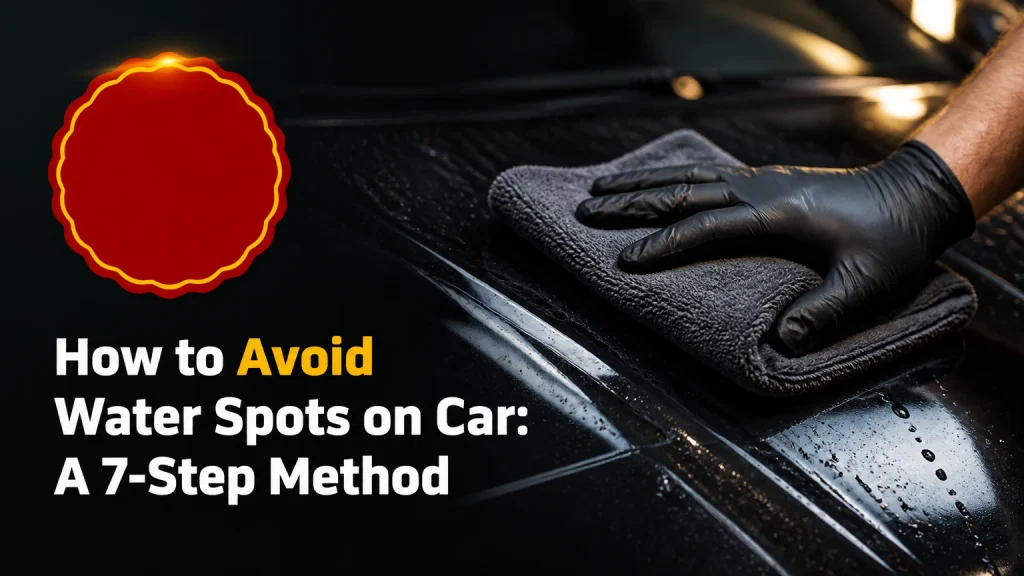 how to avoid water spots on car