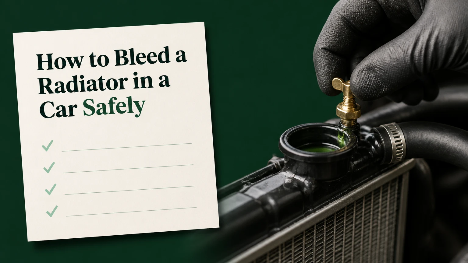 how to bleed a radiator in a car