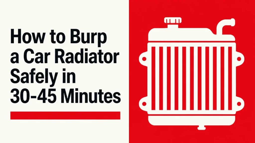 how to burp a car radiator
