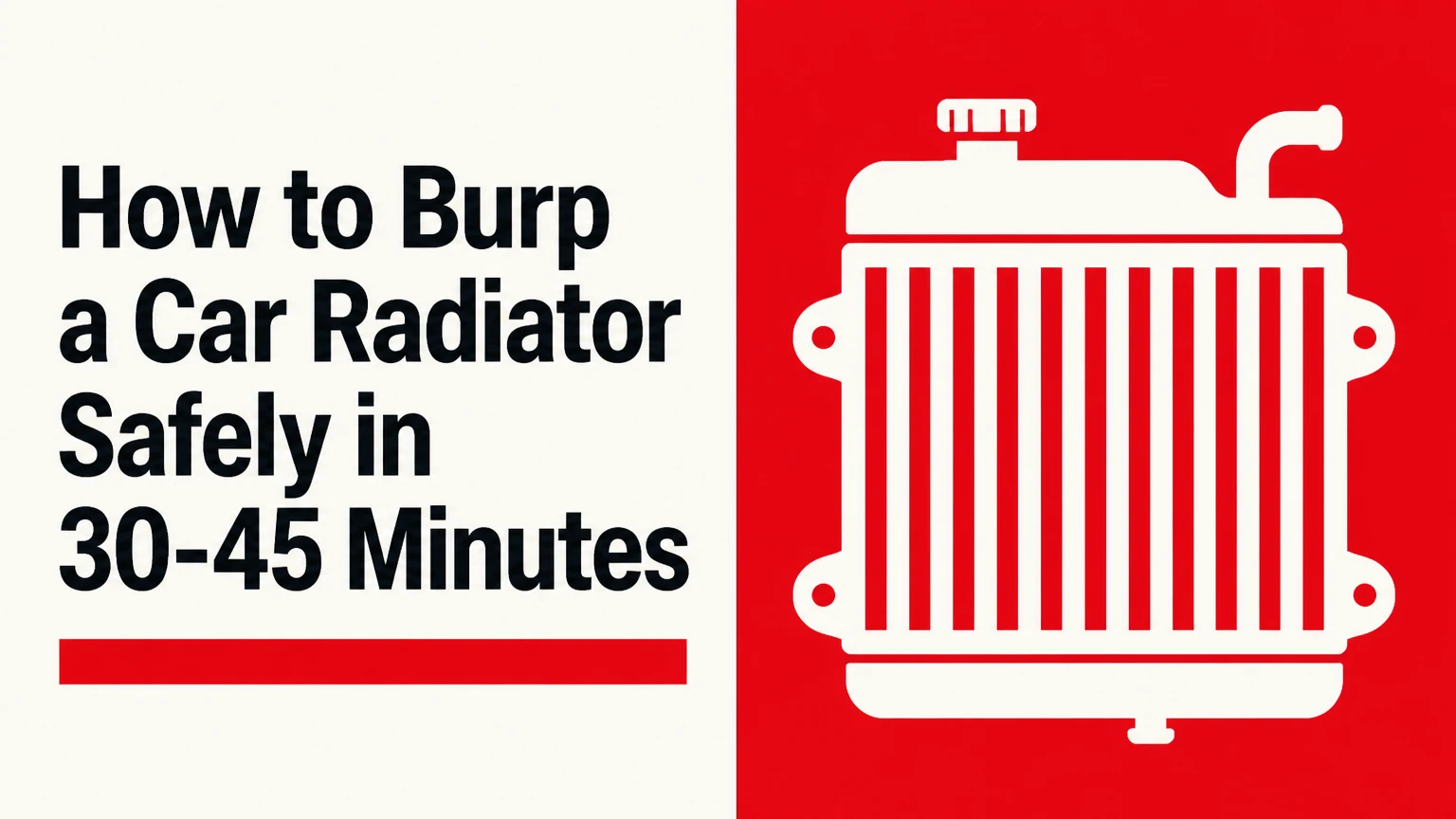how to burp a car radiator