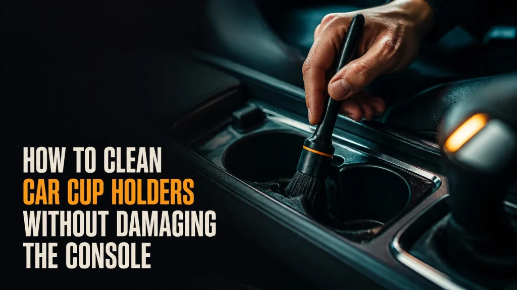 how to clean car cup holders