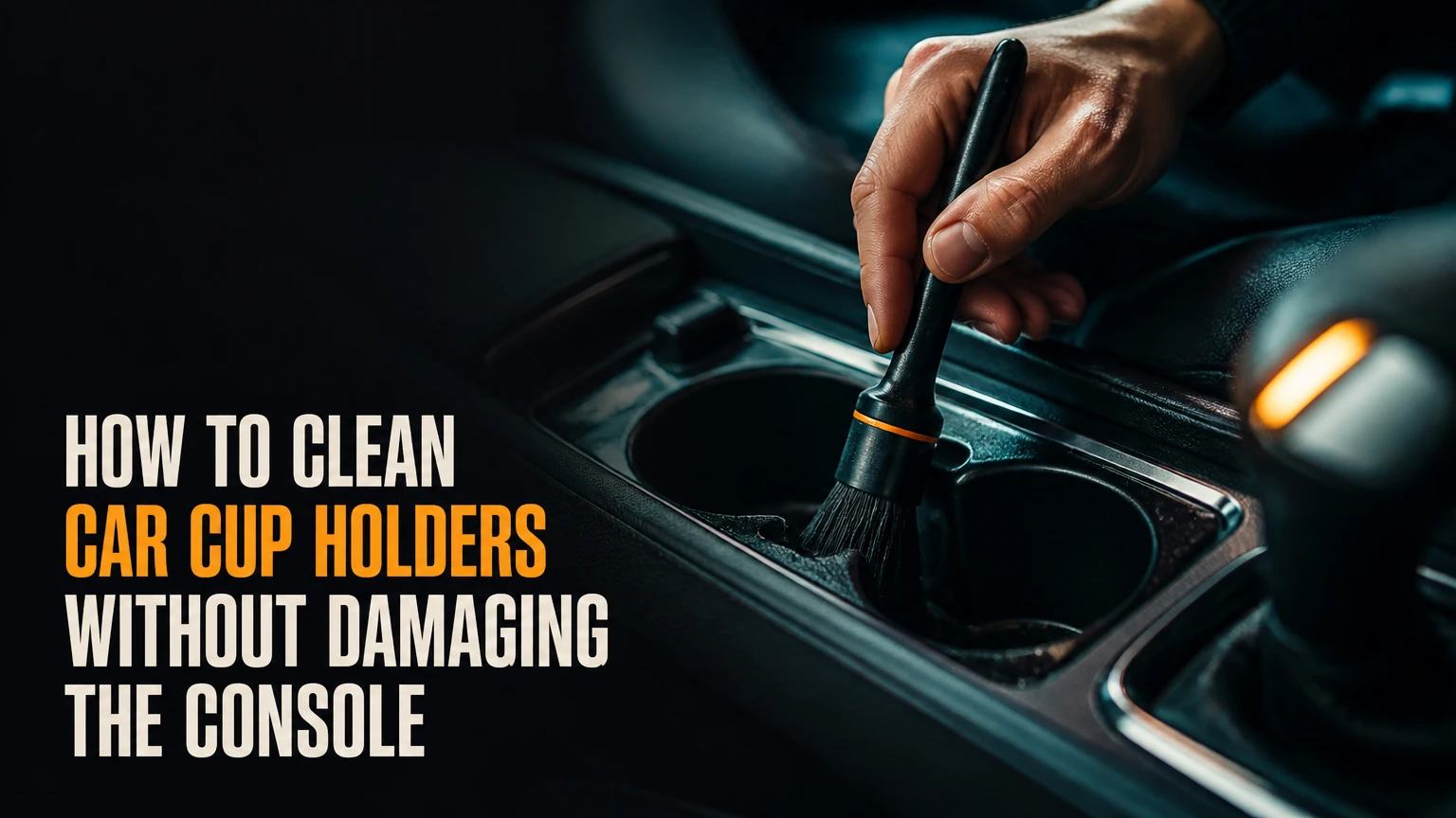 how to clean car cup holders
