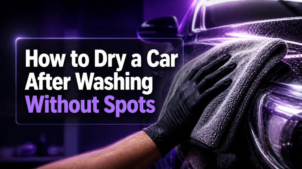 how to dry car after washing