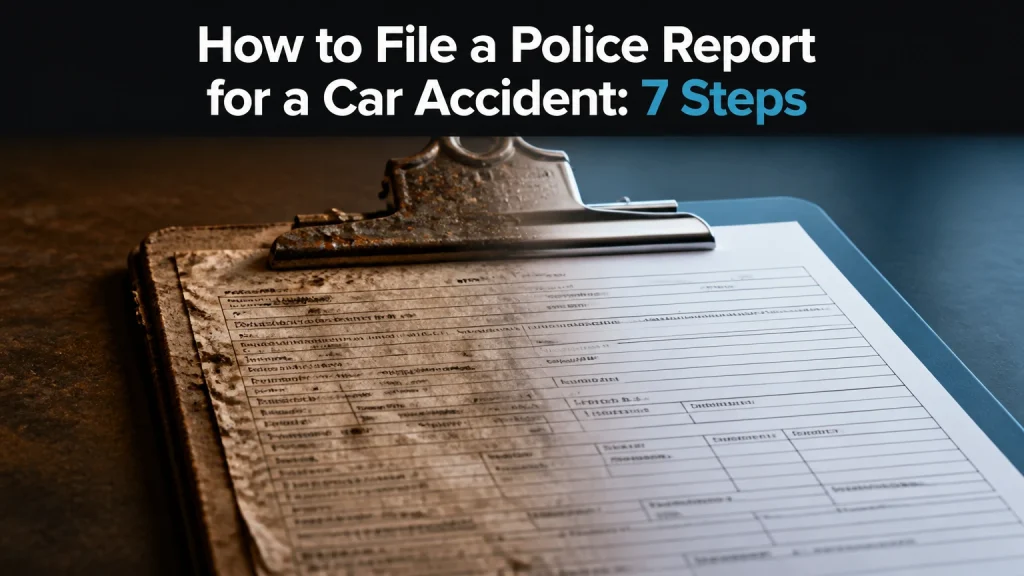 how to file a police report for a car accident